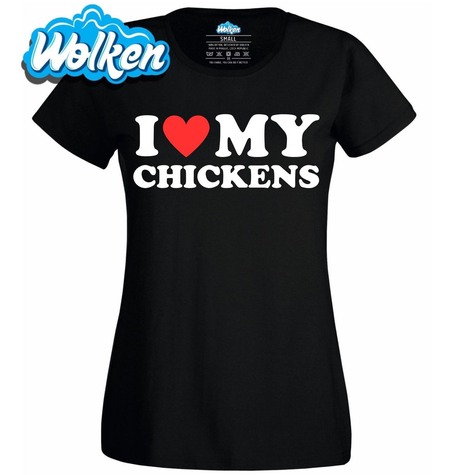 Dámské tričko Miluju své Slepice I Love My Chickens.jpg