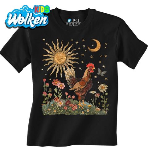 Obrázek produktu Dětské tričko Kohout Slunce a Květiny