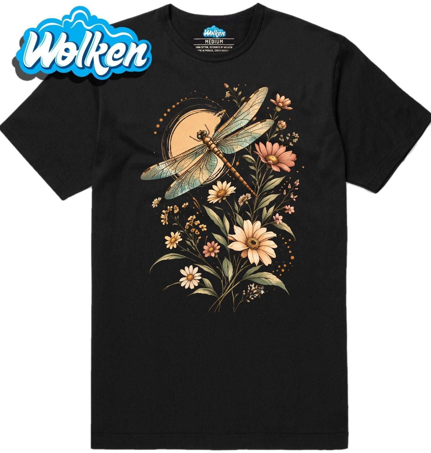 Pánské tričko Vážka s Květinami.jpg