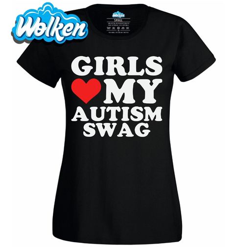 Obrázek produktu Dámské tričko Holky milují můj autistický styl Autism Swag