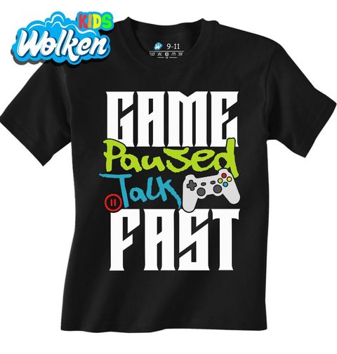 Obrázek produktu Dětské tričko Hra Pozastavena Mluv Rychle