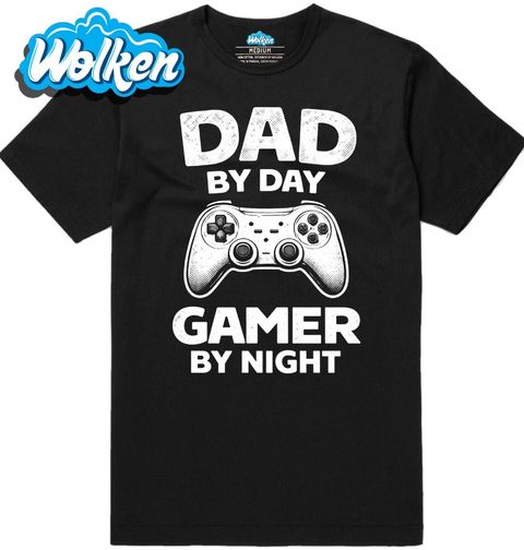 Obrázek produktu Pánské tričko Táta ve dne Hráč v noci Dad by Day Gamer by Night