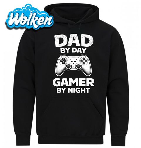 Obrázek produktu Pánská mikina Táta ve dne Hráč v noci Dad by Day Gamer by Night