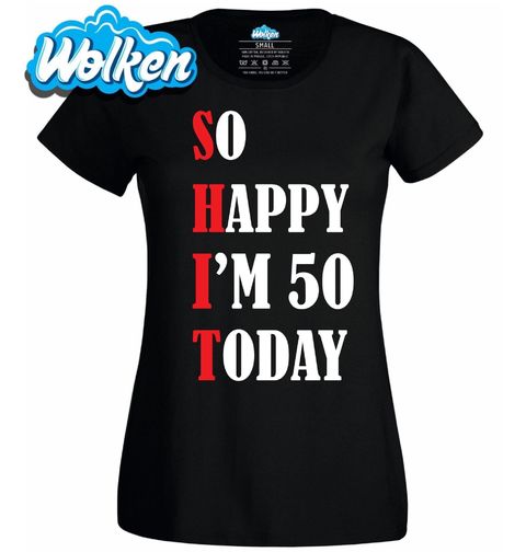 Obrázek produktu Dámské tričko Dnes Slavím 50!