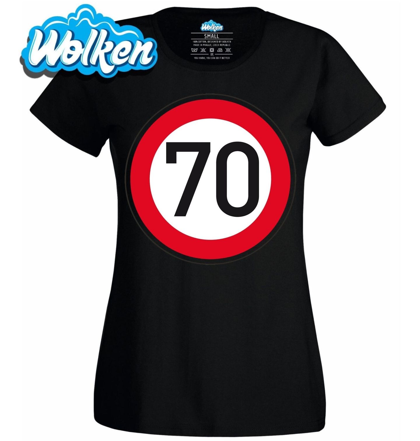 Dámské tričko Nejvyšší dovolená rychlost 70.jpg