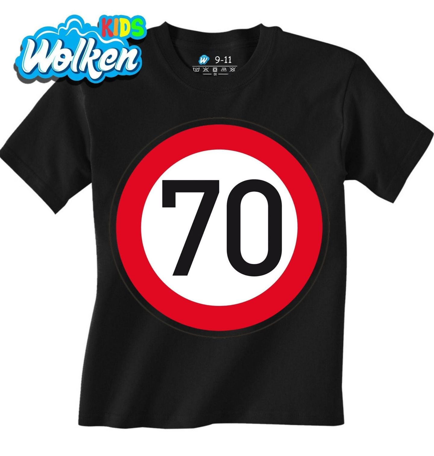 Dětské tričko Nejvyšší dovolená rychlost 70.jpg