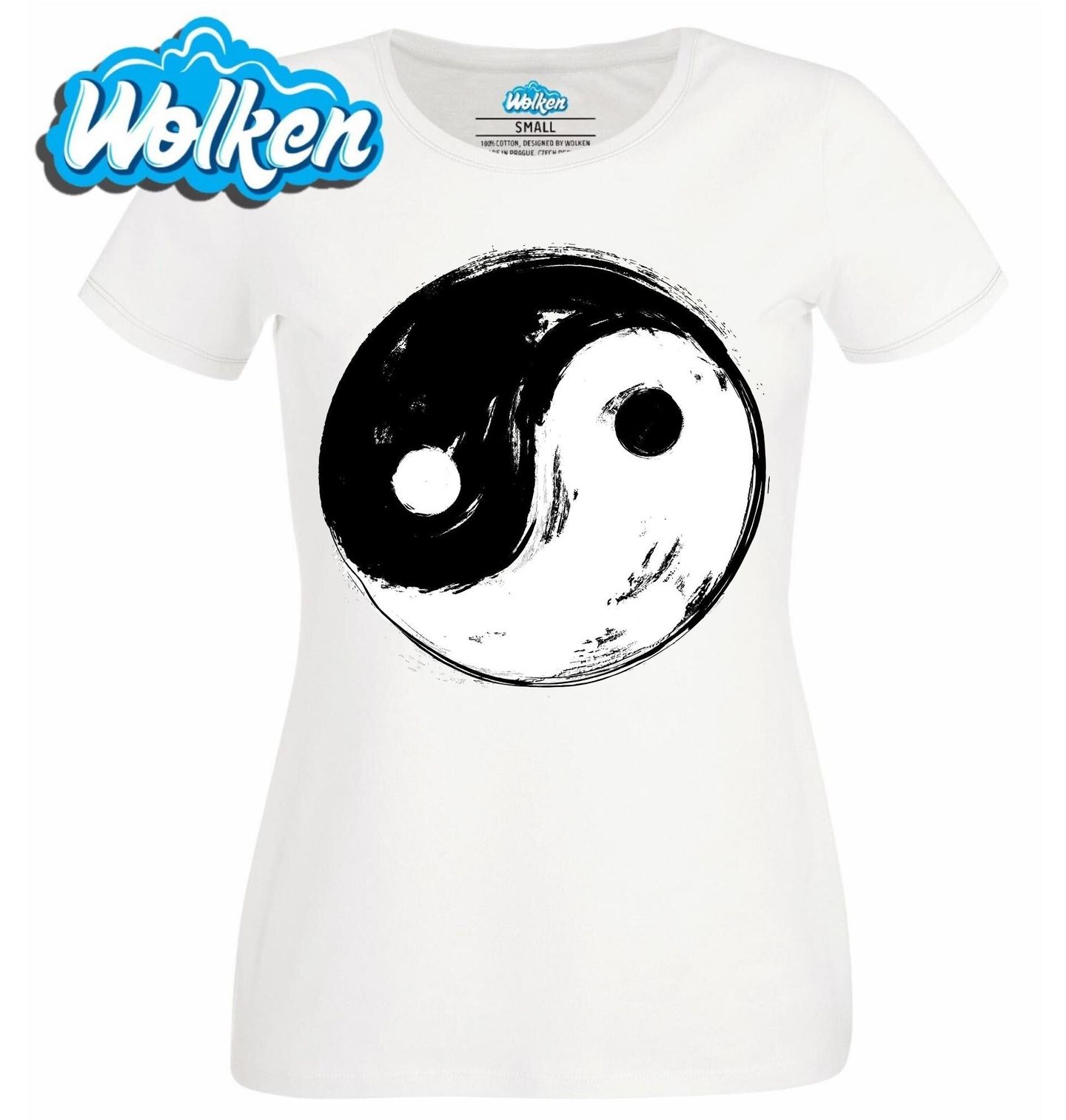 Dámské tričko Jin a Jang Štětcový Styl.jpg