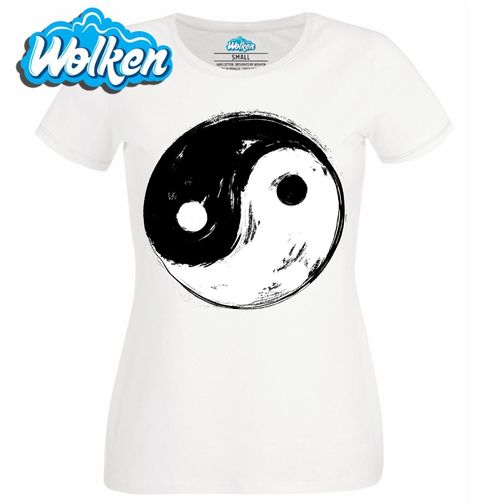 Obrázek produktu Dámské tričko Jin a Jang Štětcový Styl