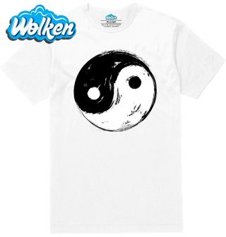 Pánské tričko Jin a Jang Štětcový Styl.jpg