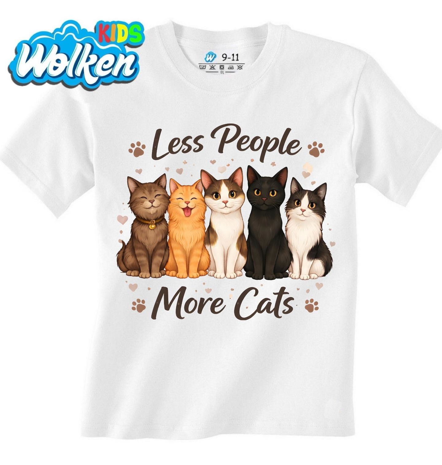 Dětské tričko Méně Lidí, Více Koček.jpg
