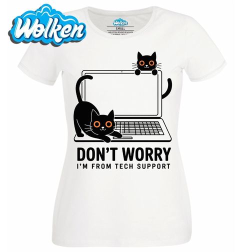 Obrázek produktu Dámské tričko Kočičí IT Podpora