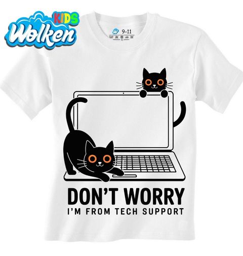 Obrázek produktu Dětské tričko Kočičí IT Podpora