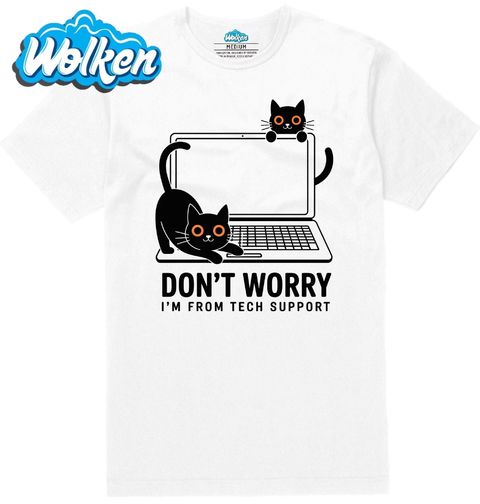 Obrázek produktu Pánské tričko Kočičí IT Podpora