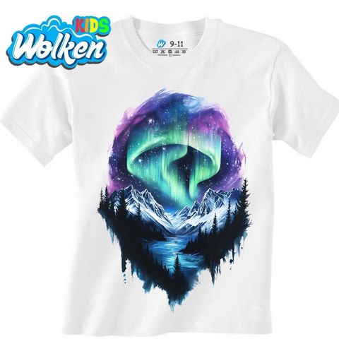 Obrázek produktu Dětské tričko Polární Záře nad Horami