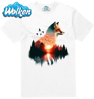 Pánské tričko Liška Lesní Západ Slunce.jpg