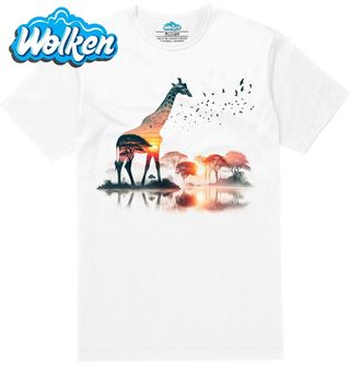 Pánské tričko Žirafa v Savaně.jpg