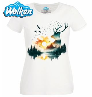 Dámské tričko Jelen Lesní Krajina.jpg