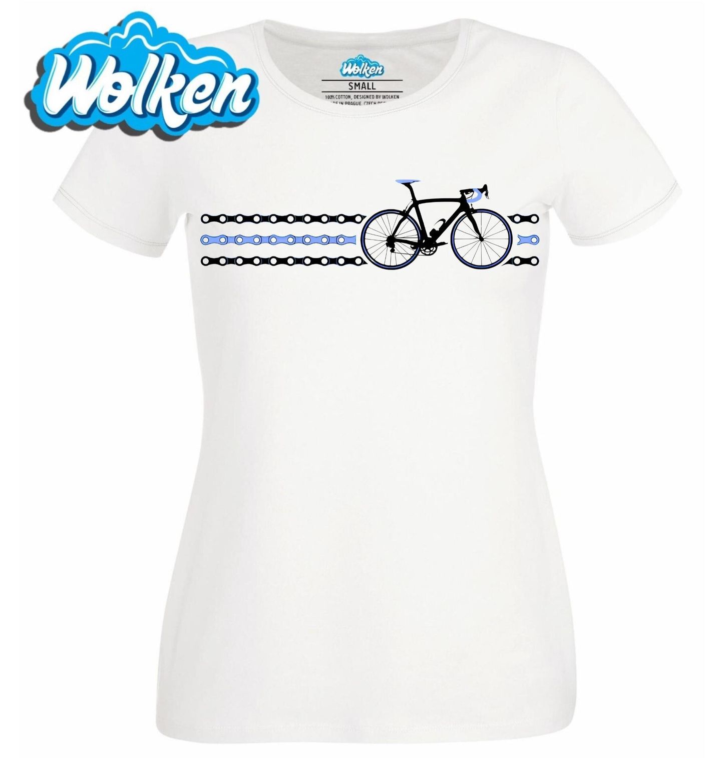 Dámské tričko Silniční Kolo s Řetězem.jpg