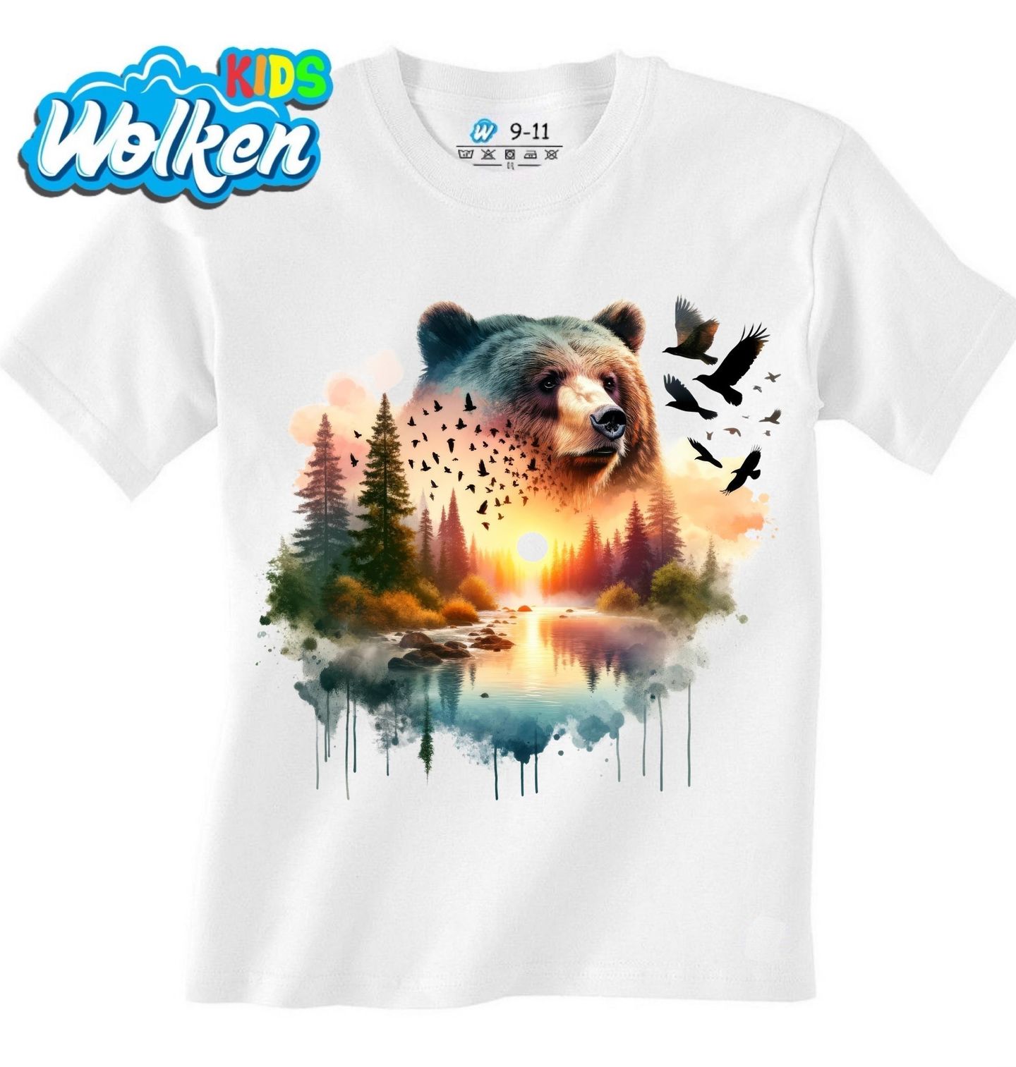 Dětské tričko Medvěd v Západu Slunce.jpg