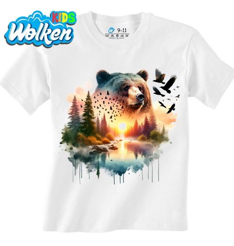 Obrázek produktu Dětské tričko Medvěd v Západu Slunce