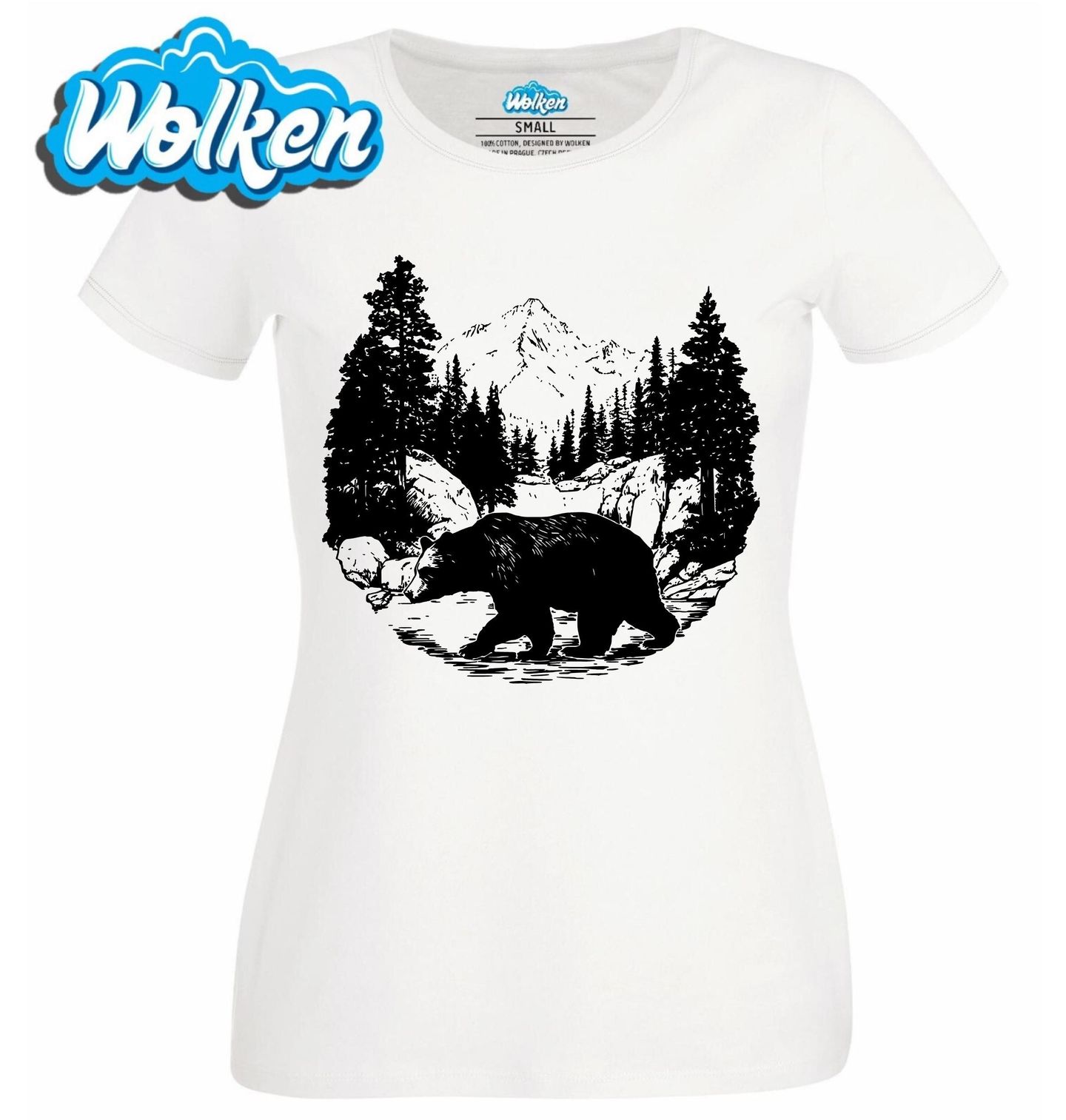 Dámské tričko Černobílý Medvěd.jpg