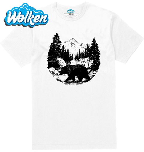 Obrázek produktu Pánské tričko Černobílý Medvěd