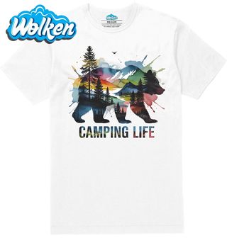 Pánské tričko Camping Life Barevný Medvěd.jpg