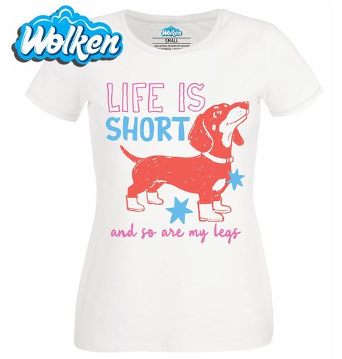 Obrázek produktu Dámské tričko Life is Short Jezevčík