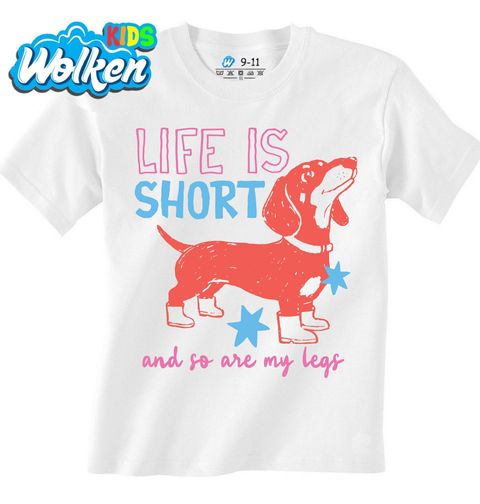 Obrázek produktu Dětské tričko Life is Short Jezevčík