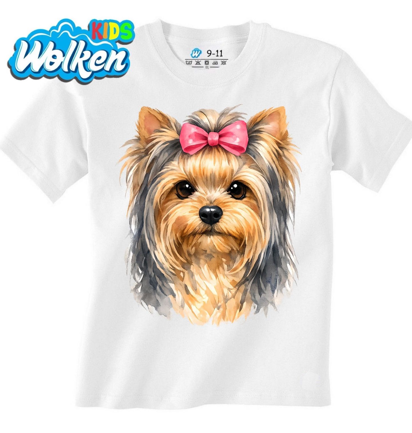 Dětské tričko Yorkšírský Teriér s Mašlí.jpg