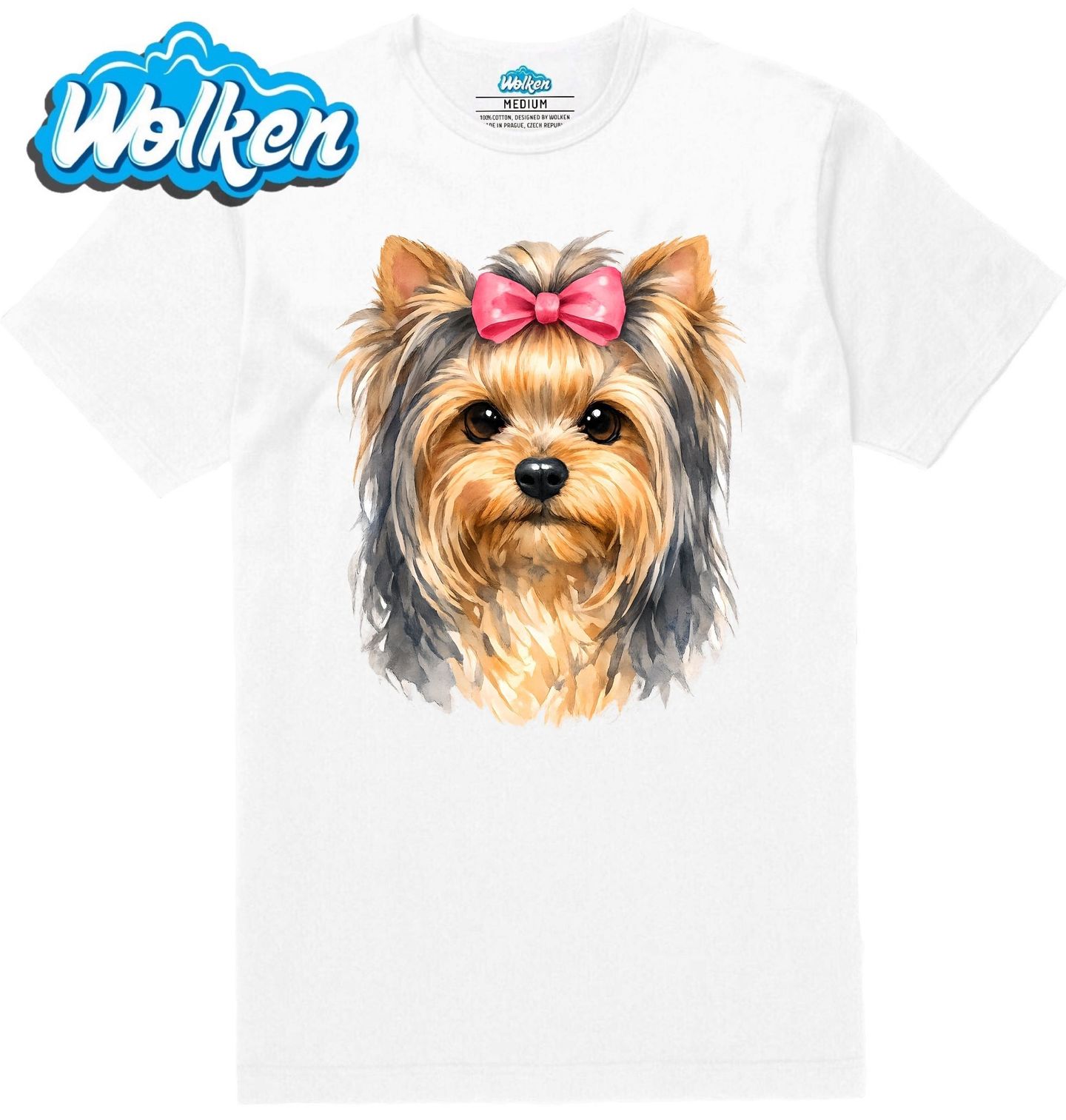 Pánské tričko Yorkšírský Teriér s Mašlí.jpg