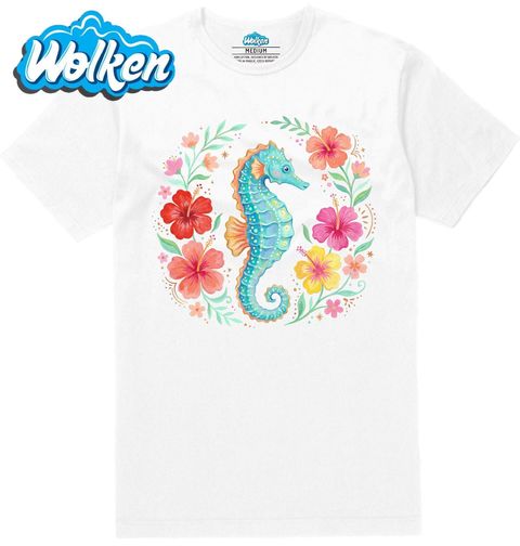 Obrázek produktu Pánské tričko Mořský Koník s Květinami