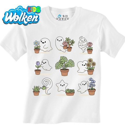 Obrázek produktu Dětské tričko Roztomilí Duchové s Květinami