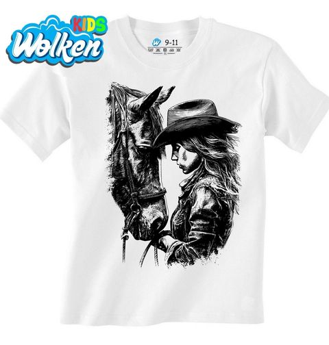 Obrázek produktu Dětské tričko Kovbojka a Kůň