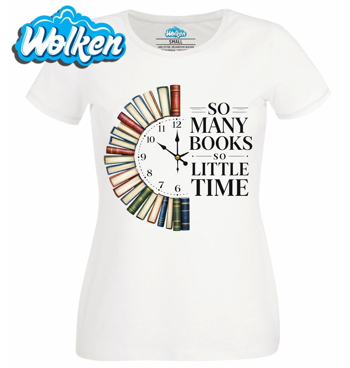 Dámské tričko Tolik Knih, tak Málo Času.jpg