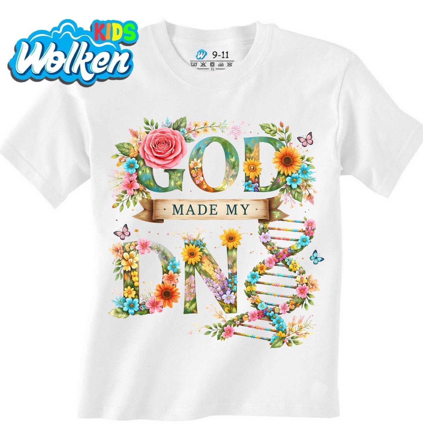 Dětské tričko Bůh mě Stvořil God Made my DNA.jpg
