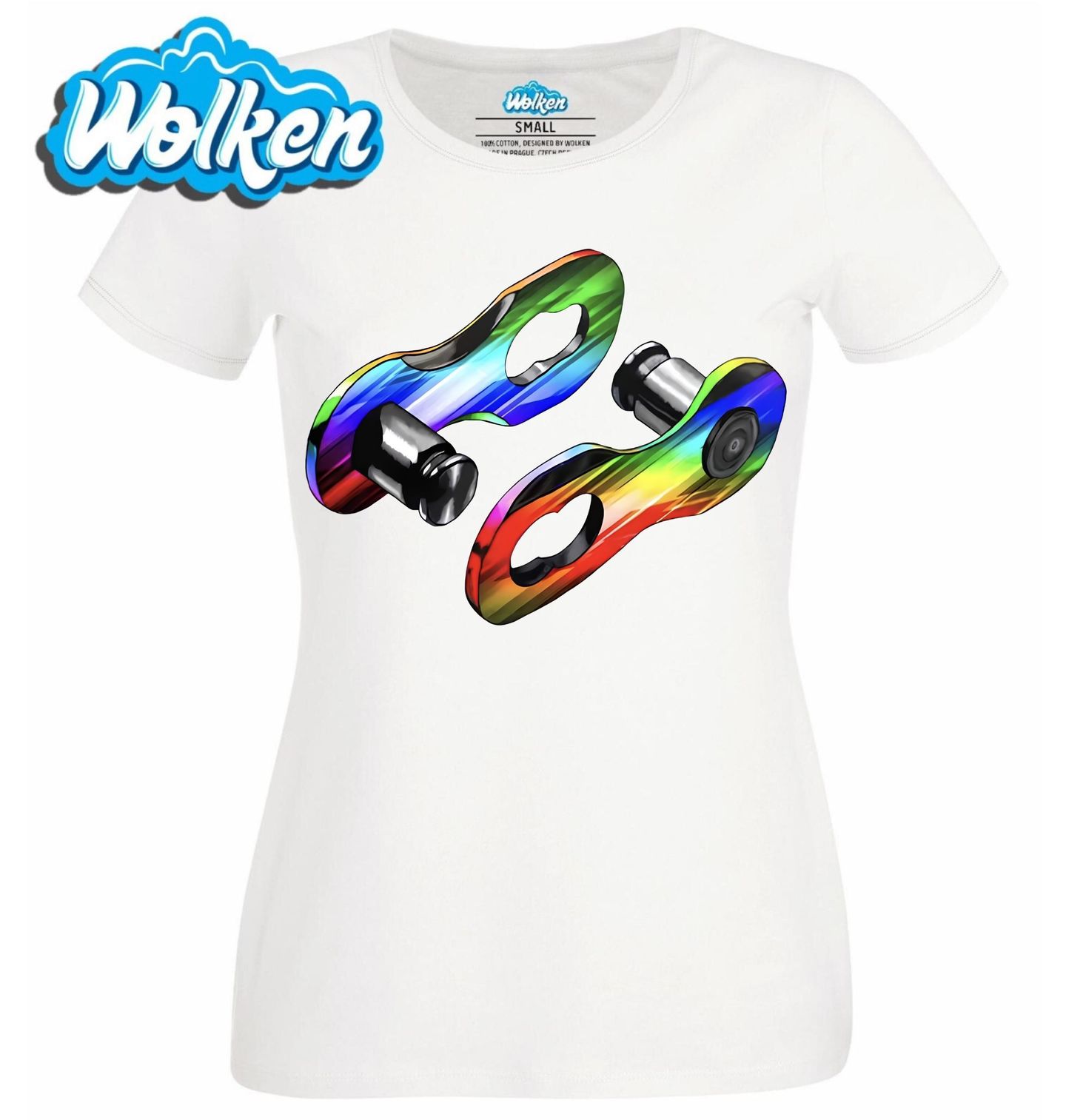 Dámské tričko Barevná Rychlospojka na Řetěz.jpg