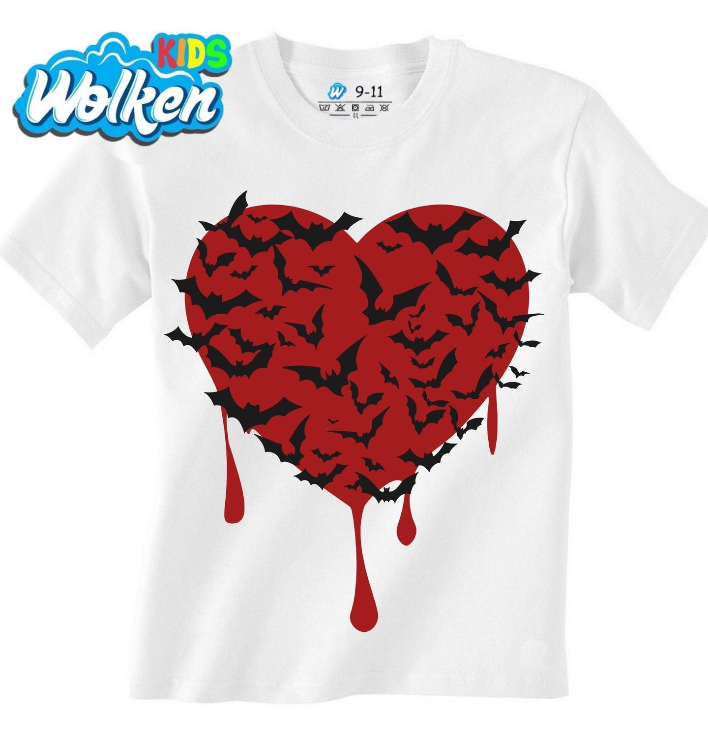 Dětské tričko Srdce s Netopýry.jpg