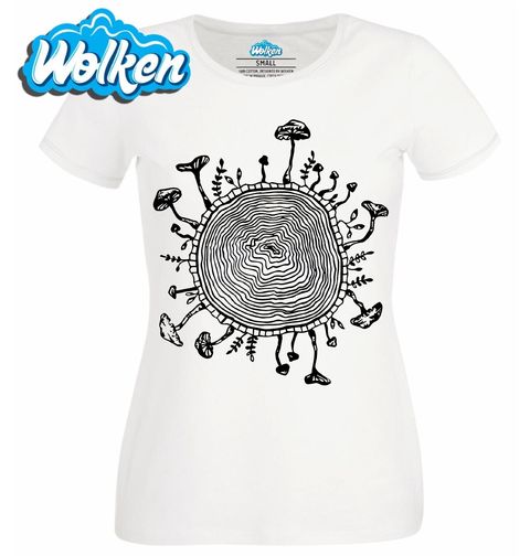 Obrázek produktu Dámské tričko Letokruhy Stromu s Houbami