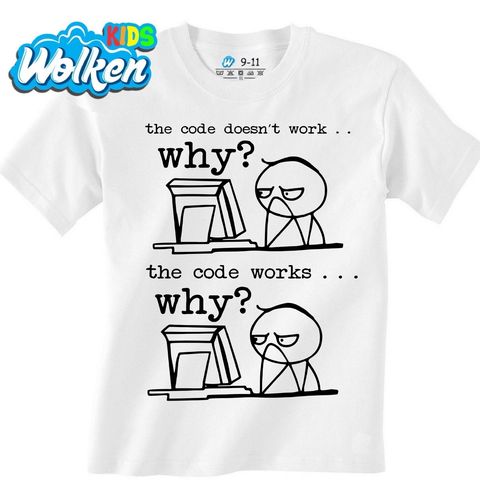 Obrázek produktu Dětské tričko Programátorská Krize Why?