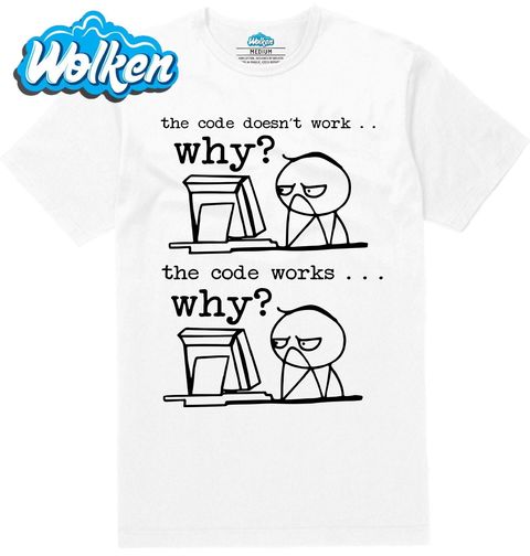 Obrázek produktu Pánské tričko Programátorská Krize Why?