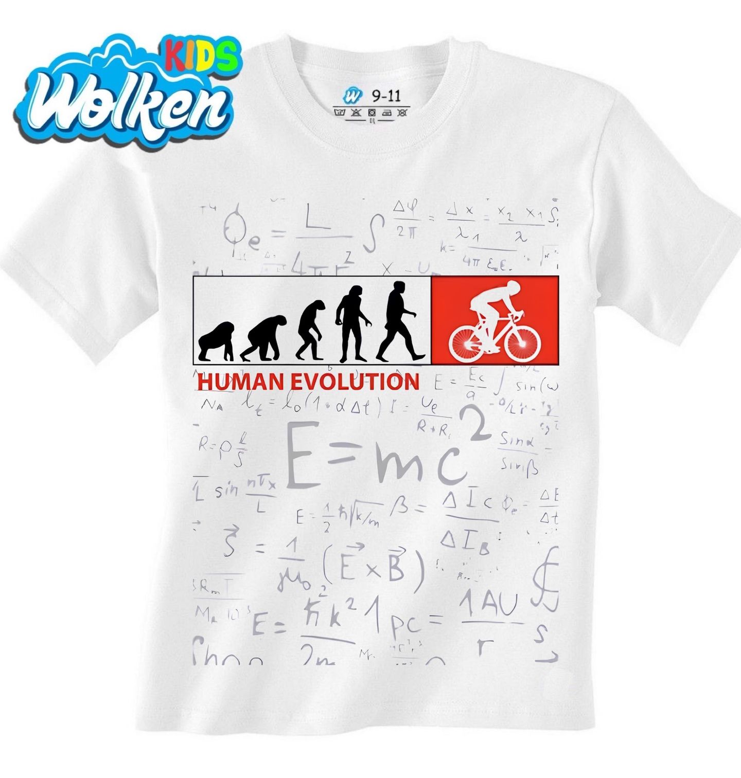 Dětské tričko Od Opice k Cyklistovi Human Evolution.jpg