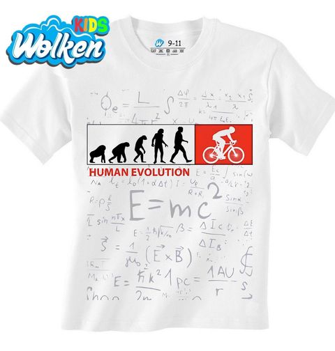 Obrázek produktu Dětské tričko Od Opice k Cyklistovi Human Evolution