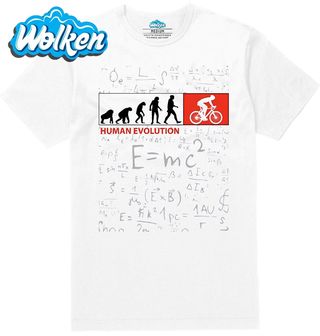 Pánské tričko Od Opice k Cyklistovi Human Evolution.jpg