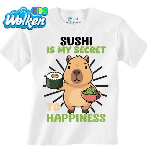 Obrázek produktu Dětské tričko Kapybara Sushi je moje tajemství ke štěstí