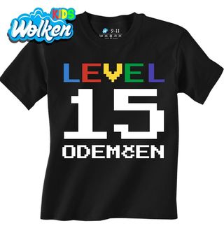 Dětské tričko Level 15 odemčen.jpg