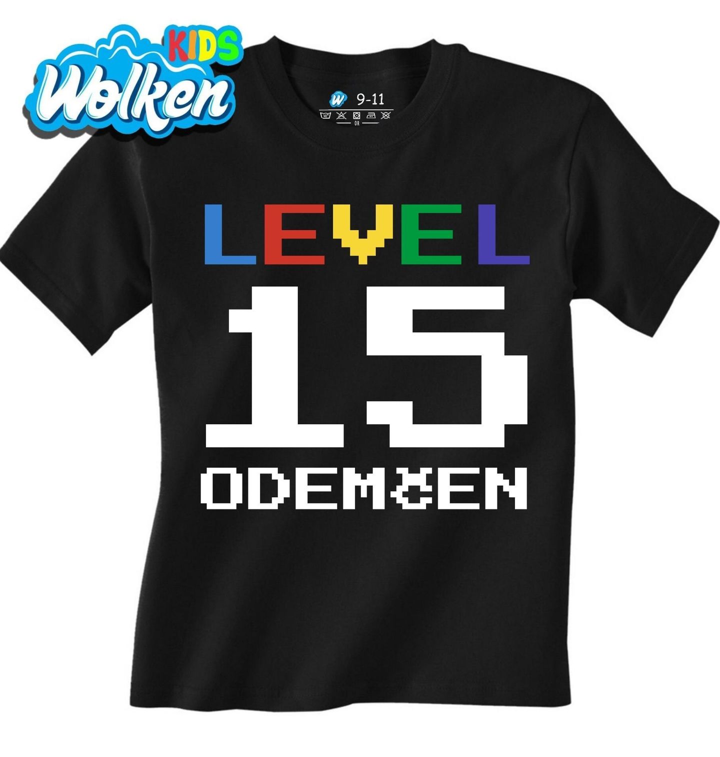 Dětské tričko Level 15 odemčen.jpg
