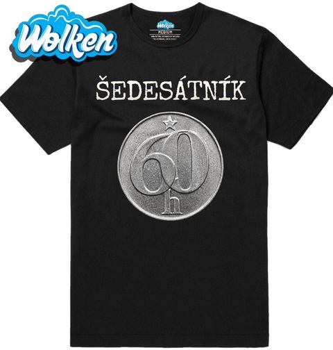 Obrázek produktu Pánské tričko Šedesátník 60. Kulatiny Československý Haléř