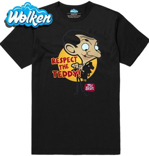 Obrázek produktu Pánské tričko Mr.Bean s medvídkem Respect the Teddy!