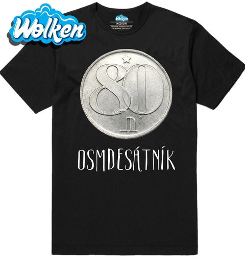 Obrázek produktu Pánské tričko Osmdesátník 80 haléřů